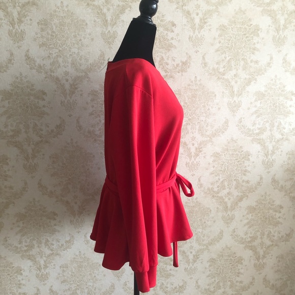 BNWT Ashley Stewart peplum blouse - Picture 2 of 8